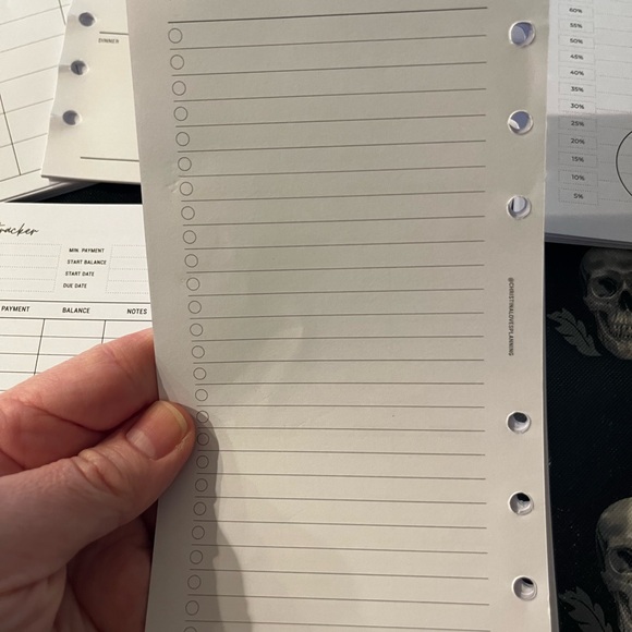 Personal Sized / A6 White Budget Planner Inserts cash envelope method savings - Picture 7 of 16